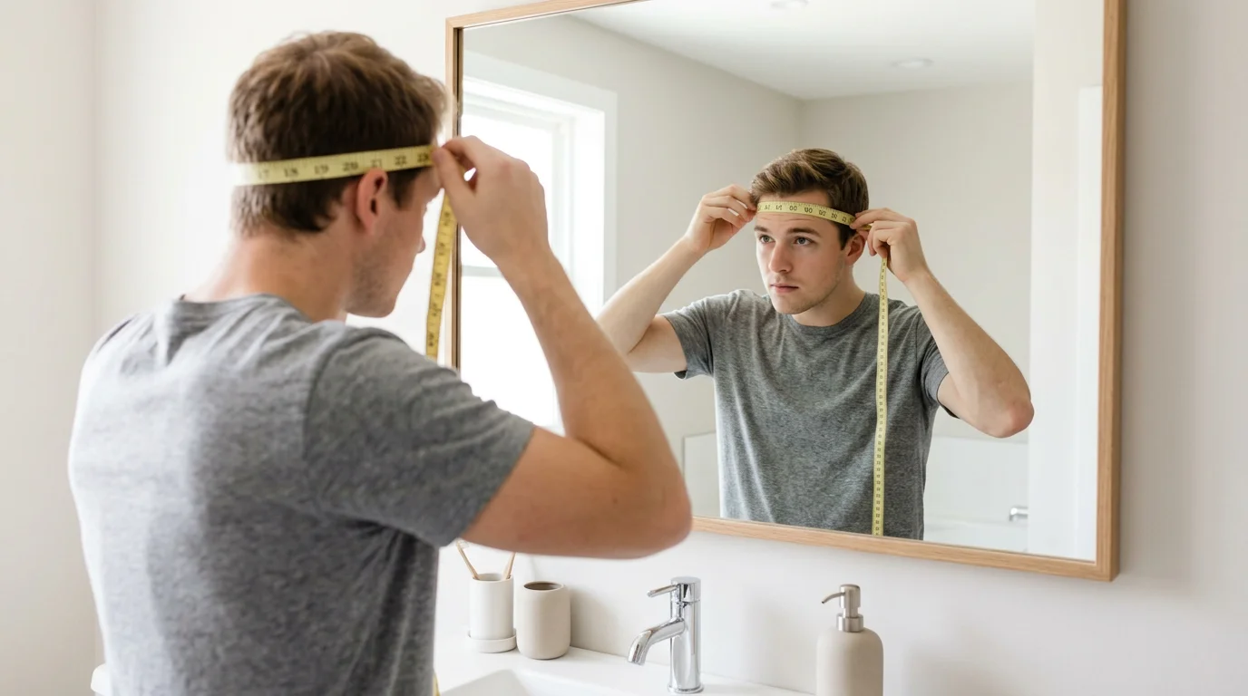 Замер обхвата головы для выбора размера кепки Flexfit