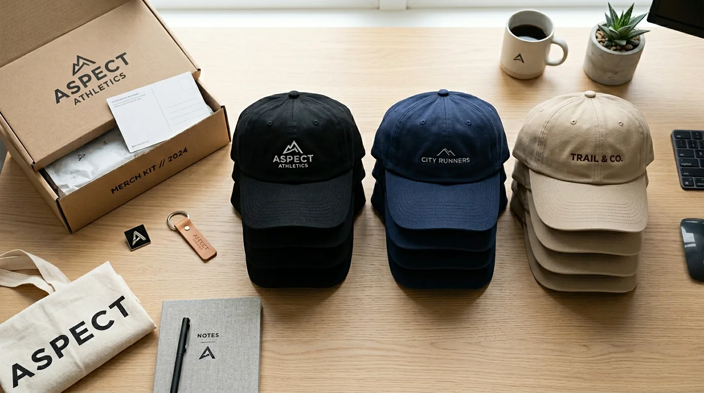 Флэтлэй мерча — кепки Flexfit с логотипом в раскладке